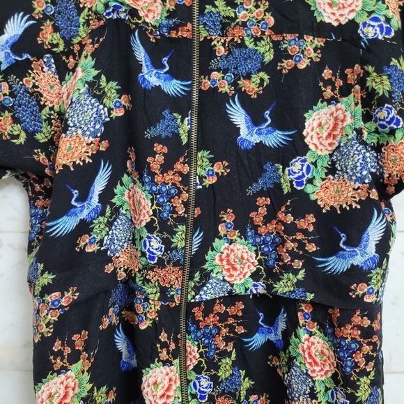 Bird Print Dress - Picture 6 of 9